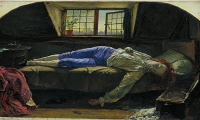 "Смерть Чаттертона" 1856г. (компьютерная репродукция)